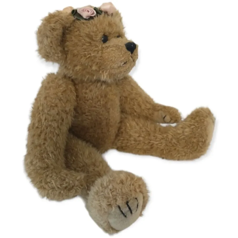 Ty Attic Treasure Eve Teddy Bear Plush Vtg 1993 #6106 Stuffed Animals Flowers.‎